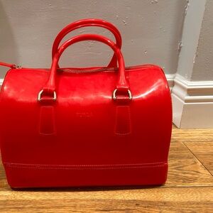 Furla Vibrant Red Satchel